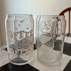 Set of 4 Iced Coffee Glasses